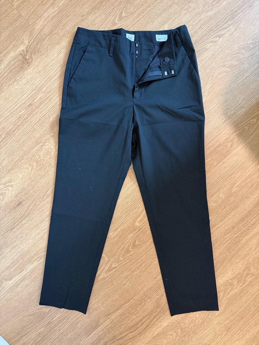 GAP Women's Black High Rise Slim Tapered Dress Trousers